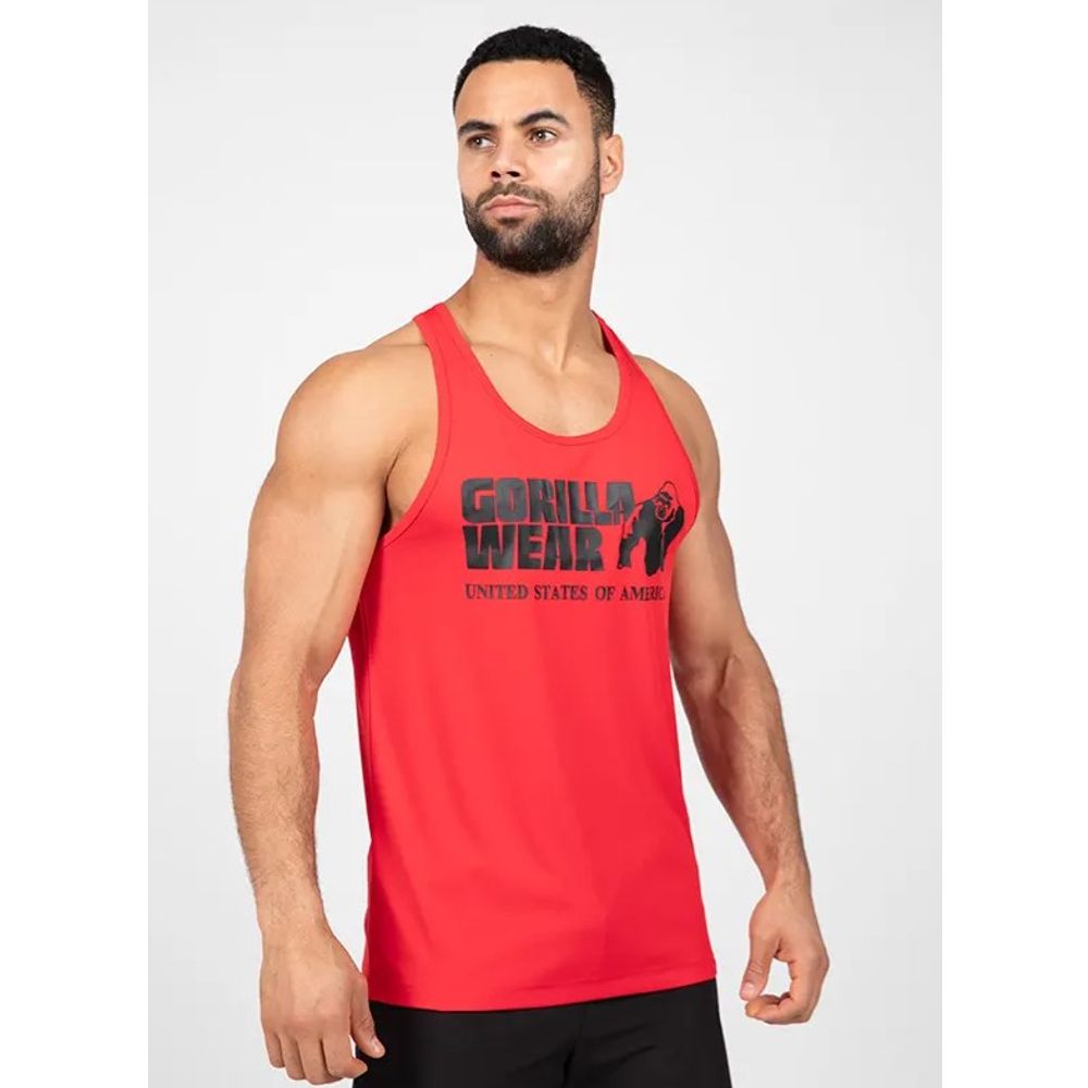 Gorilla Wear CLASSIC Trening Majica bez rukava, Crvena slika 1