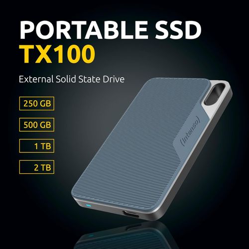 Intenso 1TB SSD TX100 500MB/s USB 3.2 Gen1x1 vanjski disk - plavi slika 2