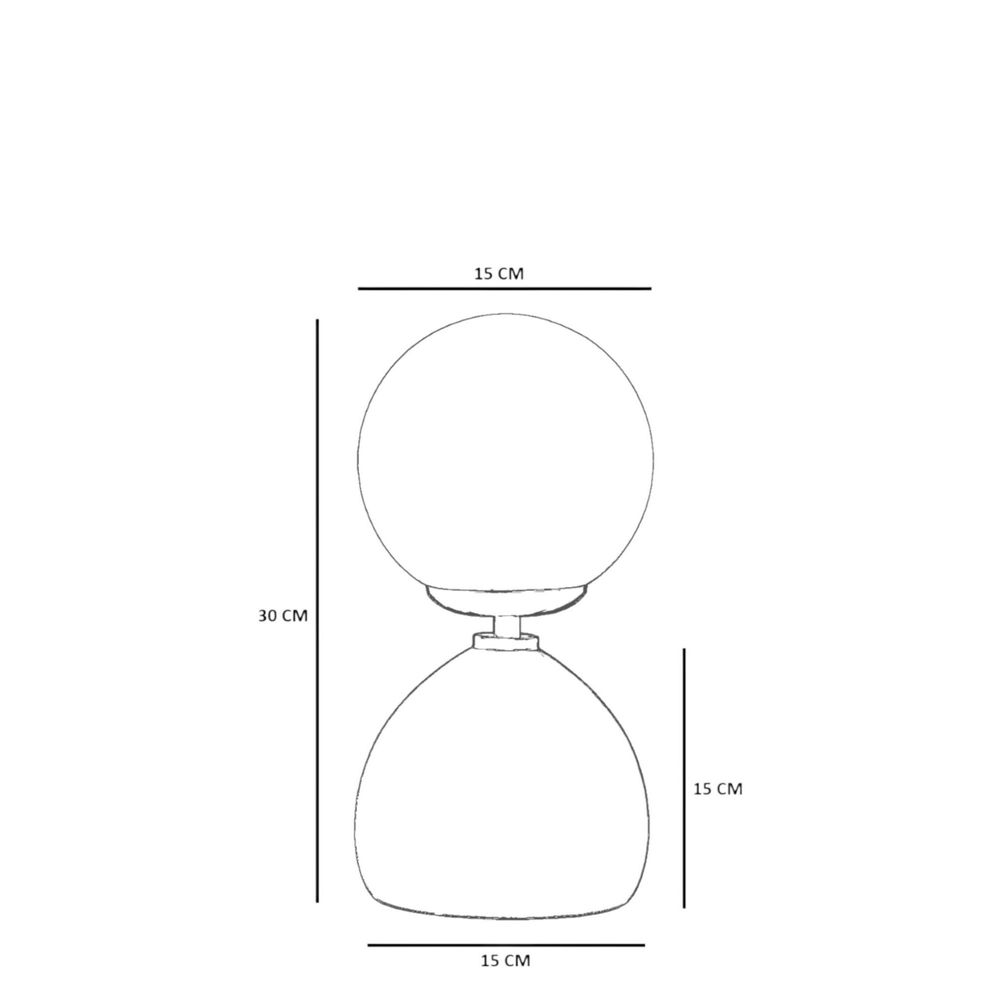 Opviq Stolna lampa 729, med, crna, orah slika 5