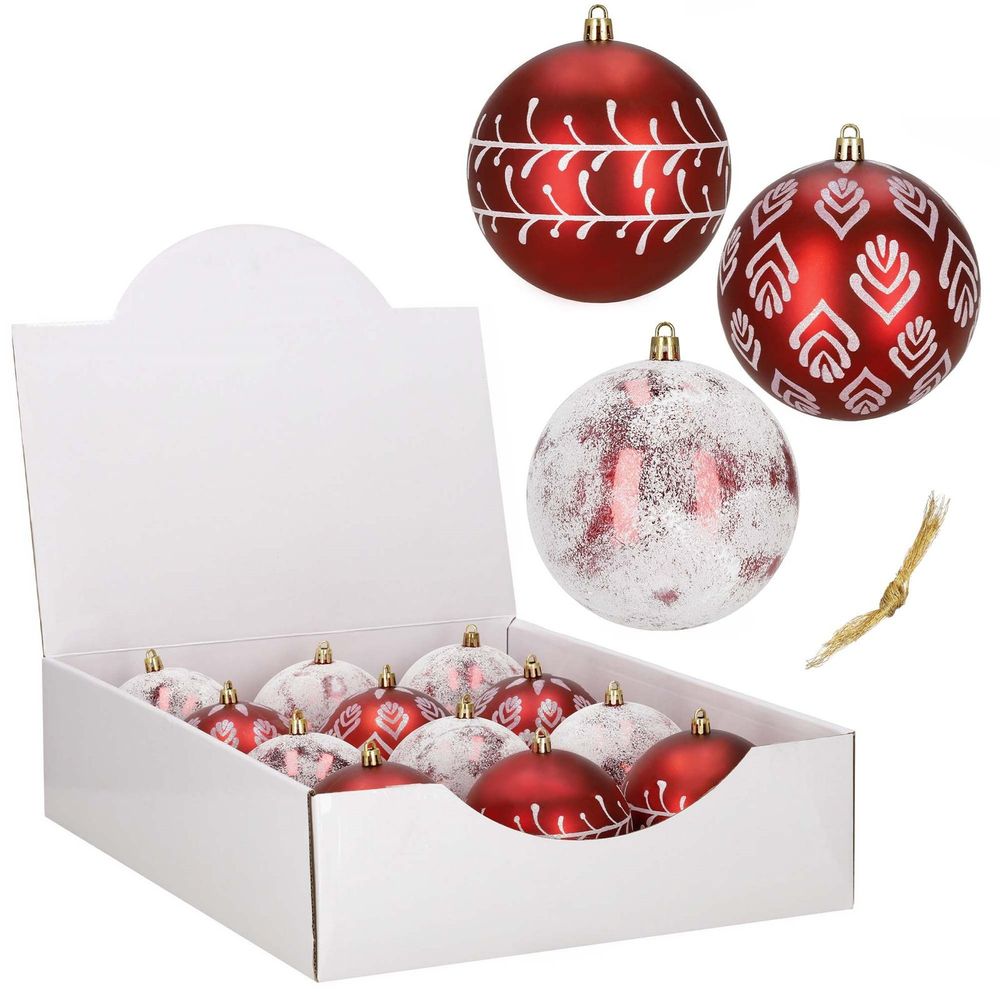 Ca1536 set božićnih kuglica 10 cm 12 kom. slika 6