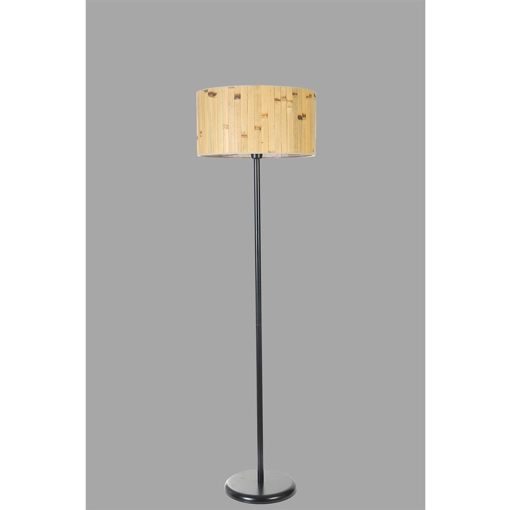 Bambu 02 Abajurlu Crni Lambader slika 4