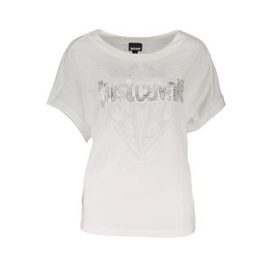 JUST CAVALLI WOMEN'S SHORT SLEEVE T-SHIRT WHITE