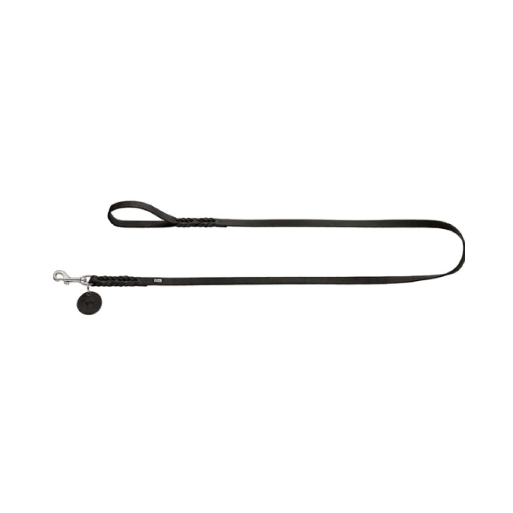 Hunter vodilica za pse Solid Education 11 mm/110 cm, koža crna slika 2