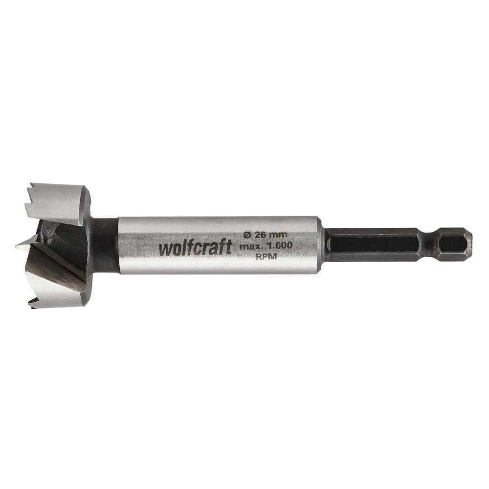 Wolfcraft Glodalo Cilindrično Forstner fi 26 x 90 mm Prihvat 6-STR - 3309000 slika 2