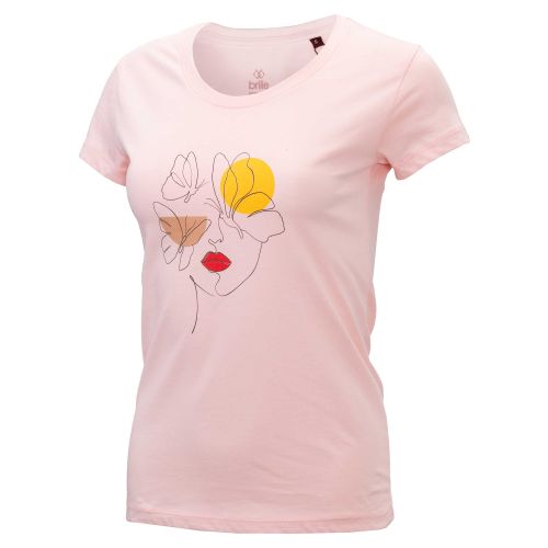 FACE&amp;BUTTERFLY T-shirt - ROZE slika 1