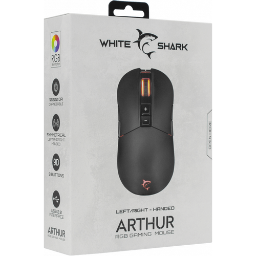 White Shark WS GM 9005 ARTHUR, Mouse Black slika 5