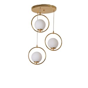 Ring 3 Lü Tepsili Gold Beyaz Camlı Sarkıt Gold
White Chandelier