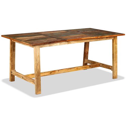 Blagovaonski stol od masivnog obnovljenog drva 180 cm slika 2