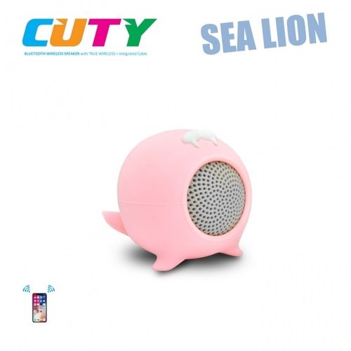 iDance zvučnik Bluetooth, gumirano kućište, ugrađeni punjač, rozi CUTY SEELION slika 1