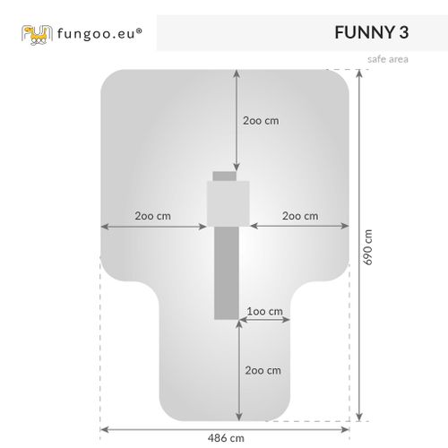 Fungoo toranj FUNNY 3 - drveno dječje igralište slika 4