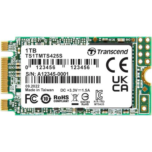 Transcend TS1TMTS425S M.2 SATA III 1TB, 2242, B+M Key, TLC slika 1