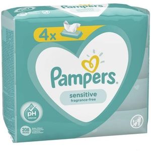 Pampers vlažne maramice  Sensitive 4x52 kom