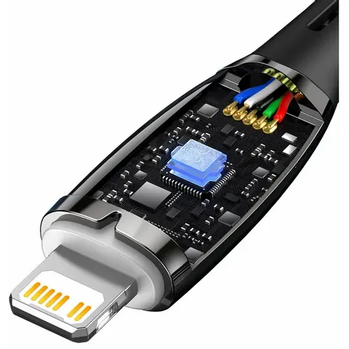 BASEUS kabel Type C za Apple Lightning 8-pin Power Delivery 20W Glimmer Series CADH000101 2m crna slika 3