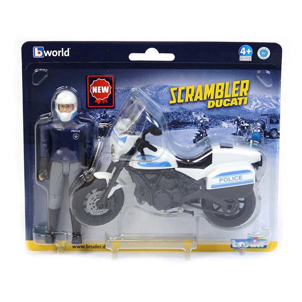 Bruder Ducati policijski motor sa figurom policajca 1:16 slika 1