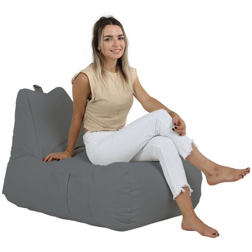 Atelier Del Sofa Vreća za sjedenje, Trendy Comfort Bed Pouf - Fume slika 3