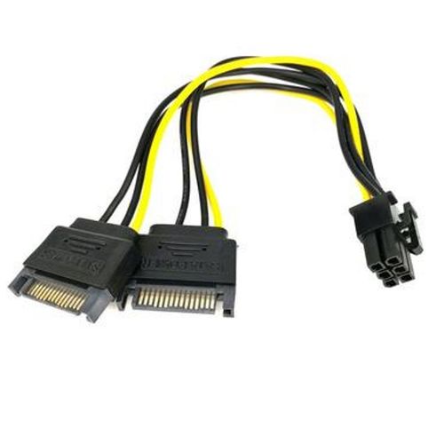 E-GREEN Naponski adapter za PCI-E VGA (6-pin) -2x Sata slika 2