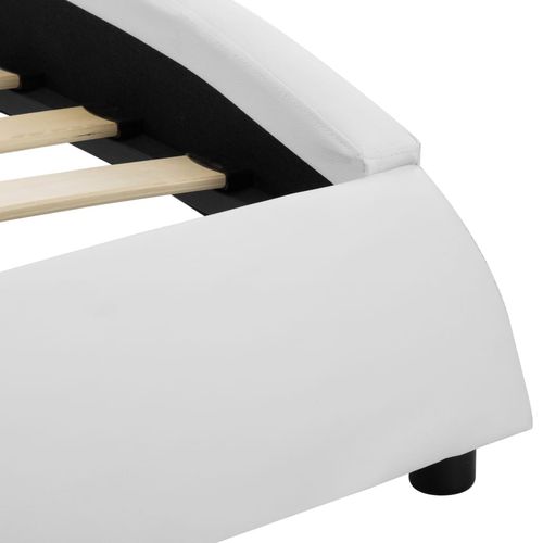 Okvir za krevet od umjetne kože LED bijeli 180 x 200 cm slika 14