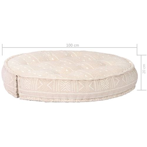 283789 Pouffe 100x20 cm Beige Fabric slika 15