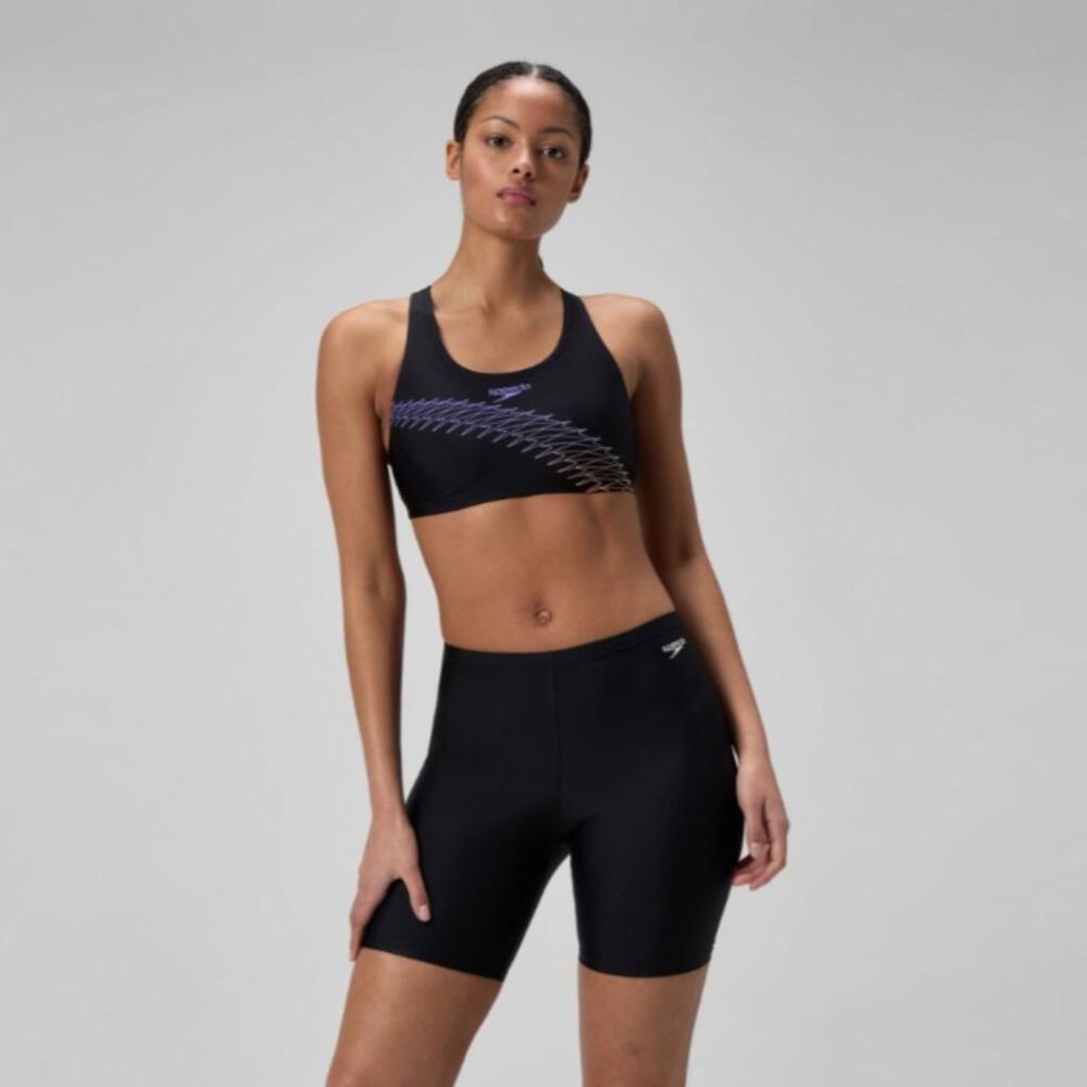 Speedo Ženski kupaći ESS SP LONG SHORT BLACK slika 1