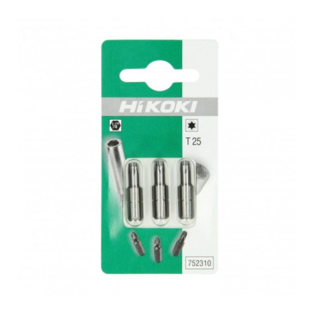 Hikoki set bitova 752310 1/4” Torx (T25; 3/1) slika 1