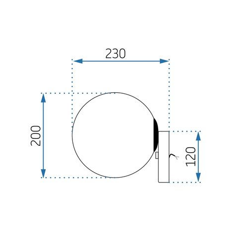 TOOLIGHT Zidna svjetiljka Zidna svjetiljka Staklena kugla zlatna APP950-1W slika 11