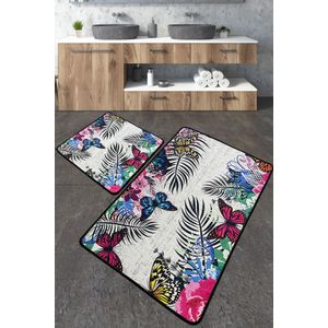 Noirobi Multicolor Bathmat Set (2 Pieces)