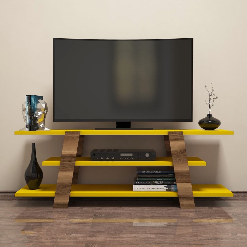 Stalak za TV - Cvijet, Orah, Žuti Orah slika 2