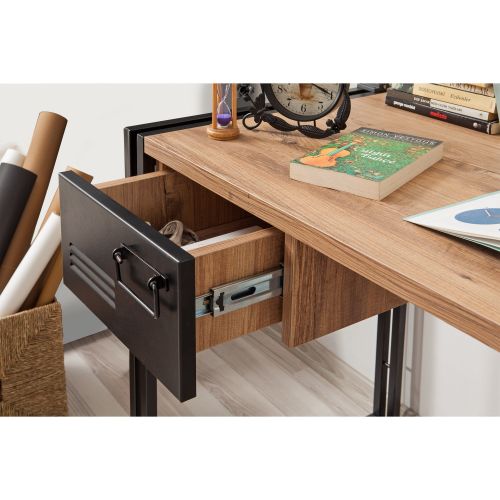 Cosmo Siesta Atlantic PineBlack Study Desk slika 3