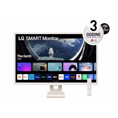 LG 32SR50F-W Monitor 32" IPS 1920x1080 60Hz 8ms GtG HDMIx2 USB zvučnici VESA smart bela slika 1