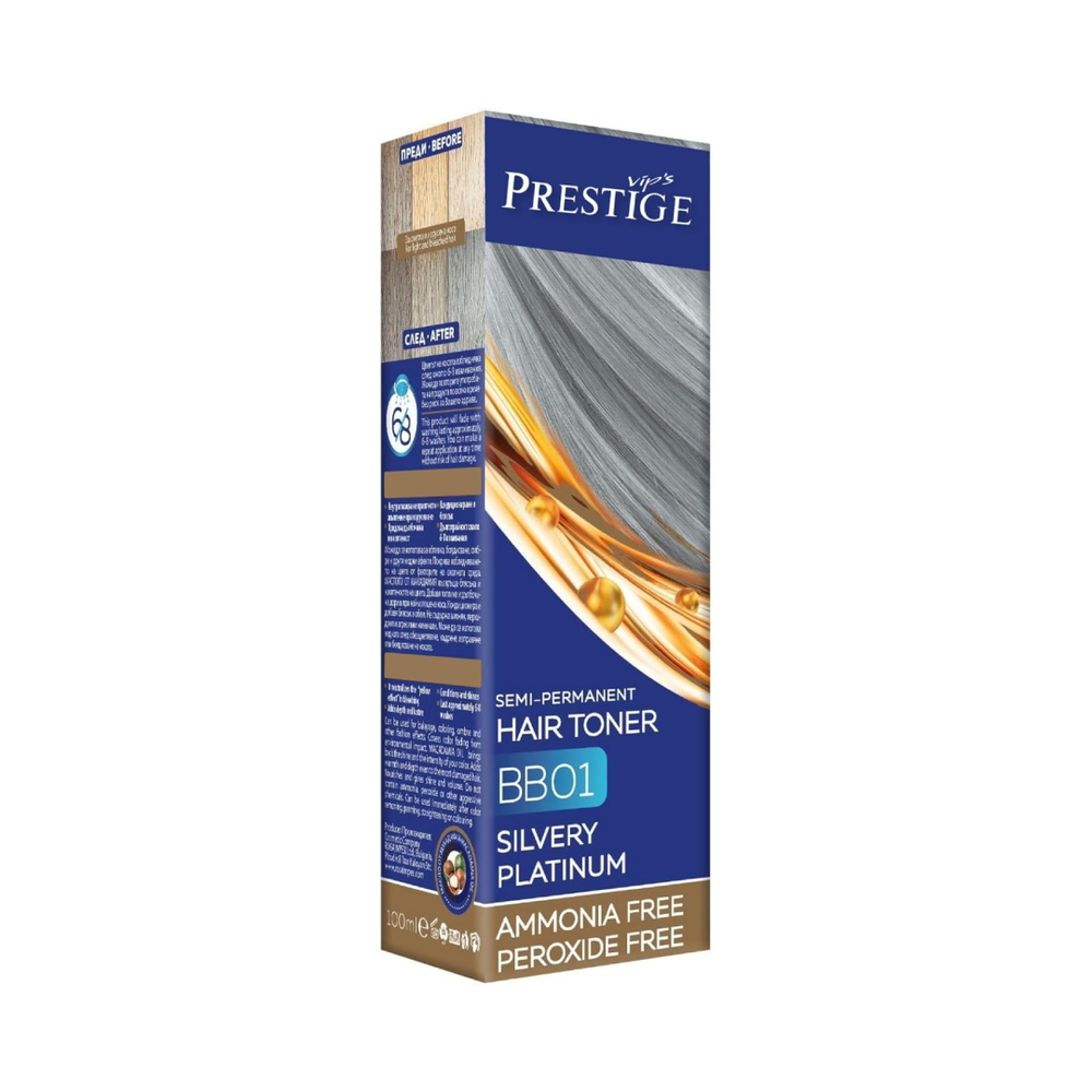 Prestige polutrajni toner za kosu Srebrnasto platinasta 100ml slika 1
