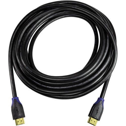 LogiLink HDMI priključni kabel HDMI A utikač, HDMI A utikač 10.00 m crna CH0066 audio povratni kanal (arc), Ultra HD (4K) HDMI s eternetom, pozlaćeni kontakti HDMI kabel slika 4