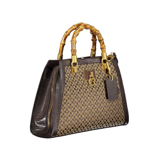 GUESS JEANS BROWN WOMEN'S BAG slika 3