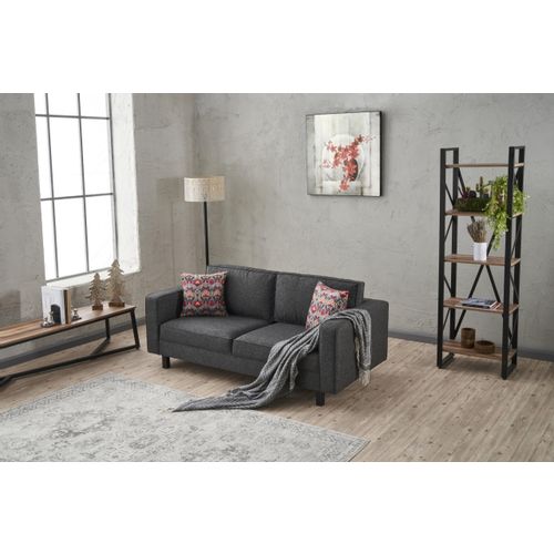 Atelier Del Sofa Dvosjed, Antracit, Kale Linen - Anthracite slika 3