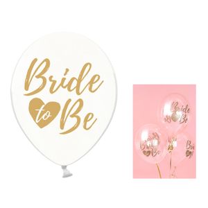 SB14C-205-099G-6 Balon 'Bride To Be' Prozirni 30cm, 6kom