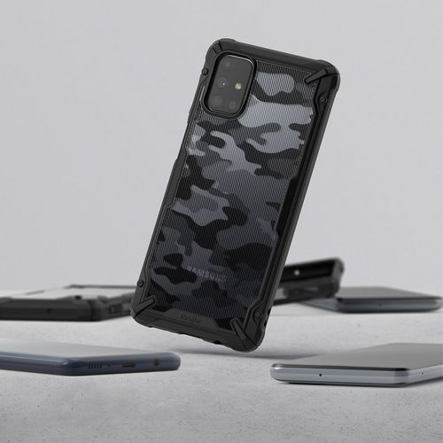 Ringke Fusion X Design izdržljiva futrola za Samsung Galaxy M31s Camo crna slika 1