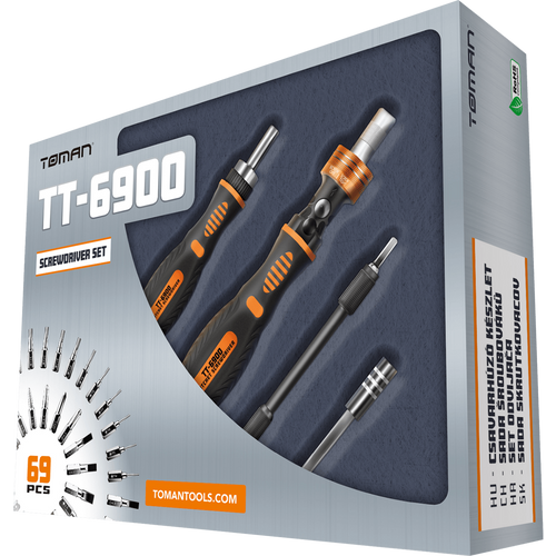 Toman Set alata, profesionalni komplet, 69 kom - TT-6900 slika 2