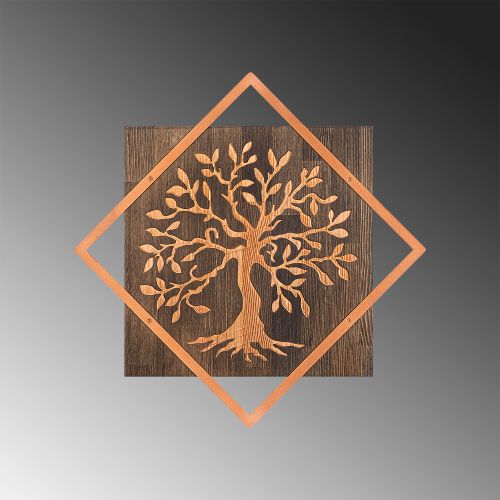 Wallity Drvena zidna dekoracija, Tree v2 - Copper slika 4