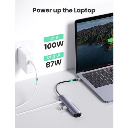 UGREEN 5 u 1 USB-C Hub, USB 3.0 A+HDMI+RJ45+PD slika 3