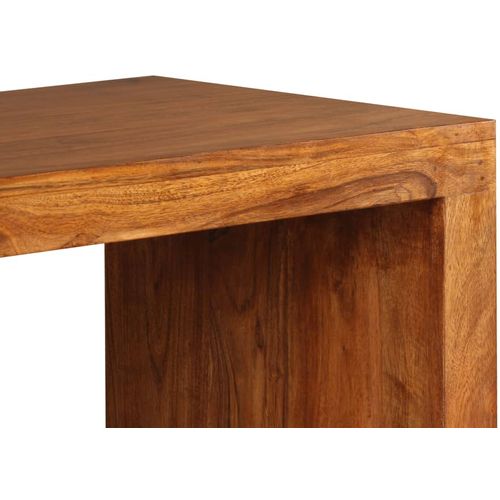 Konzolni stol masivno drvo s premazom boje meda 110x40x76 cm slika 37