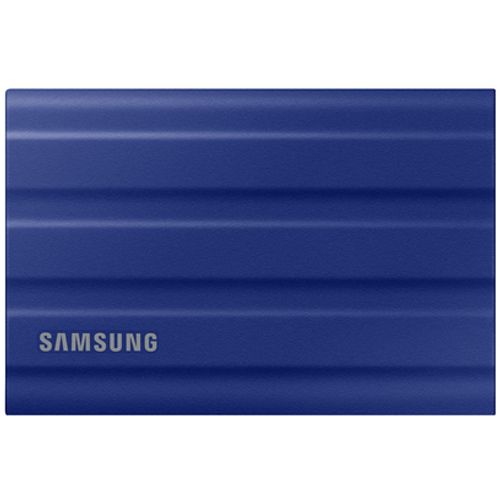 Samsung MU-PE1T0R/EU Portable SSD 1TB, T7 SHIELD, USB 3.2 Gen.2 (10Gbps), Rugged, [Sequential Read/Write : Up to 1,050MB/sec /Up to 1,000 MB/sec], Blue slika 1