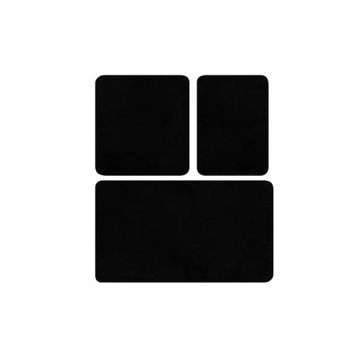 Havai - Black Black Acrylic Bathmat Set (3 Pieces) slika 5