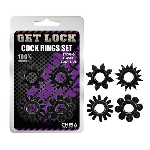 Set od 4 prstena za penis Get Lock slika 1