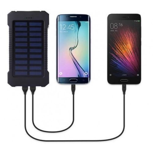 HRD-T12 ** Gembird solar power bank 12000mAh 2xUSB, 1xType-C, LED, kompas (999) slika 1