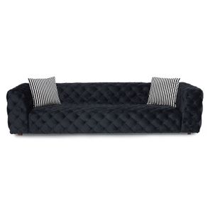 Zeus Black 4-Seat Sofa