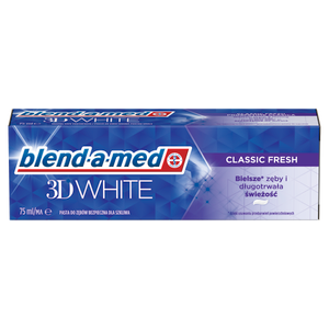 Blend a Med 3DW pasta za zube Classic Fresh 75ml