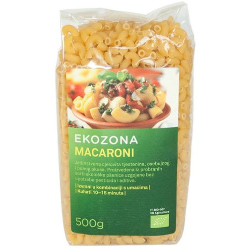 Ekozona tjestenina durum macaroni 500g slika 1