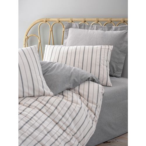 Unus - Grey Grey
White Single Quilt Cover Set slika 2