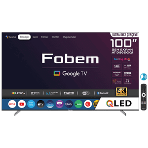 Fobem Televizor Smart QLED 4K UltraHD MT100EG8000QF, 100"
