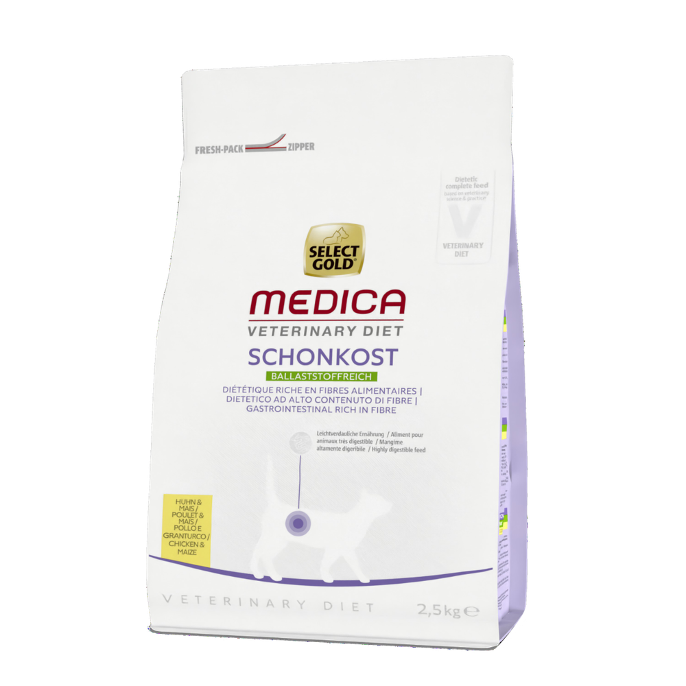 Select Gold Cat Medica Gastrointestinal High Fibre piletina i kukuruz 2,5 kg slika 1