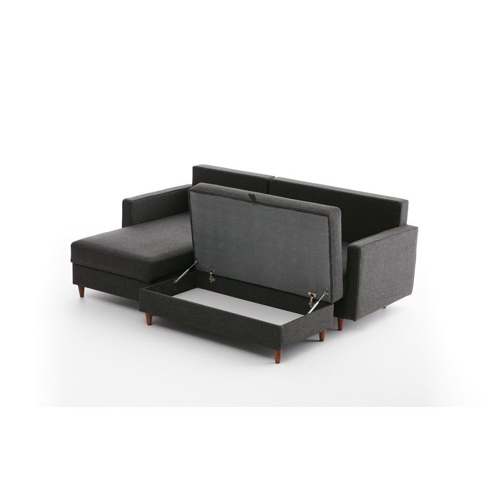 Ugaona Sofa Eva Left - Antracit slika 7